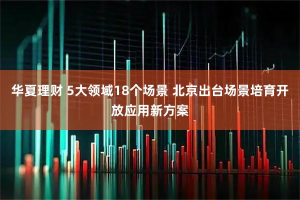 华夏理财 5大领域18个场景 北京出台场景培育开放应用新方案