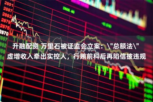 升融配资 万里石被证监会立案：＂总额法＂ 虚增收入牵出实控人，行贿前科后再陷信披违规